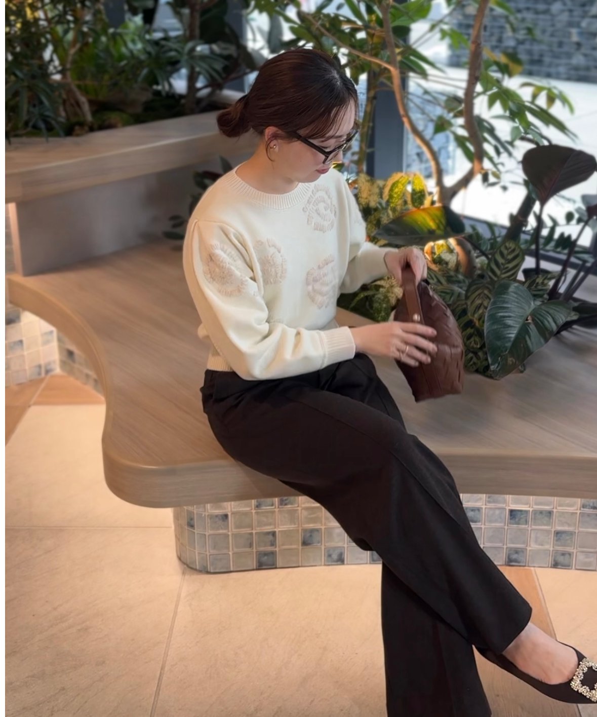 トップス OHGA MOHAIR FLOWER MOHAIR FLOWER | OHGA