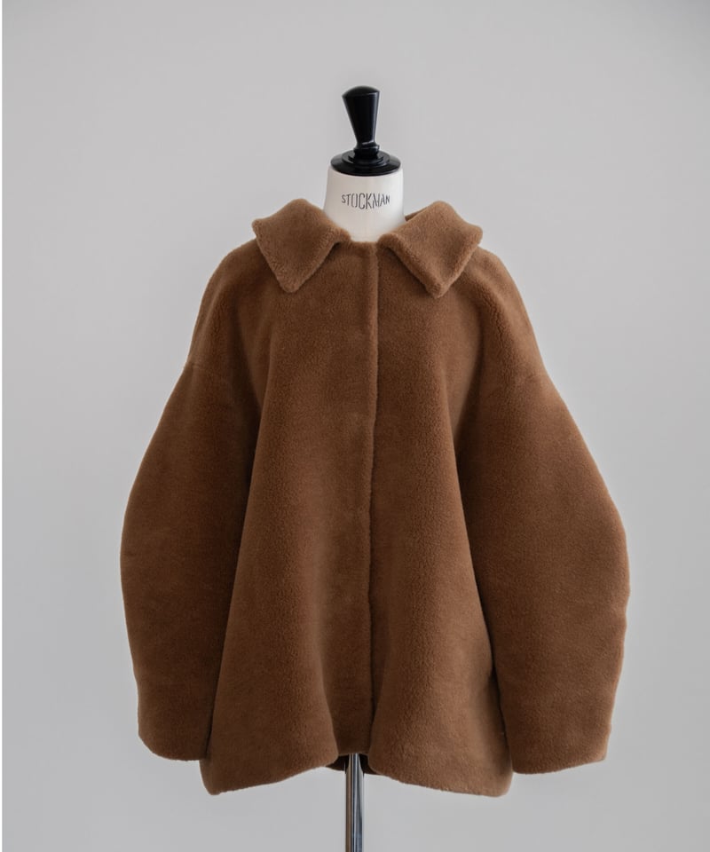 【新品＊タグ付】OHGA MOUTON COAT ＊ BROWN ＊ Mサイズ