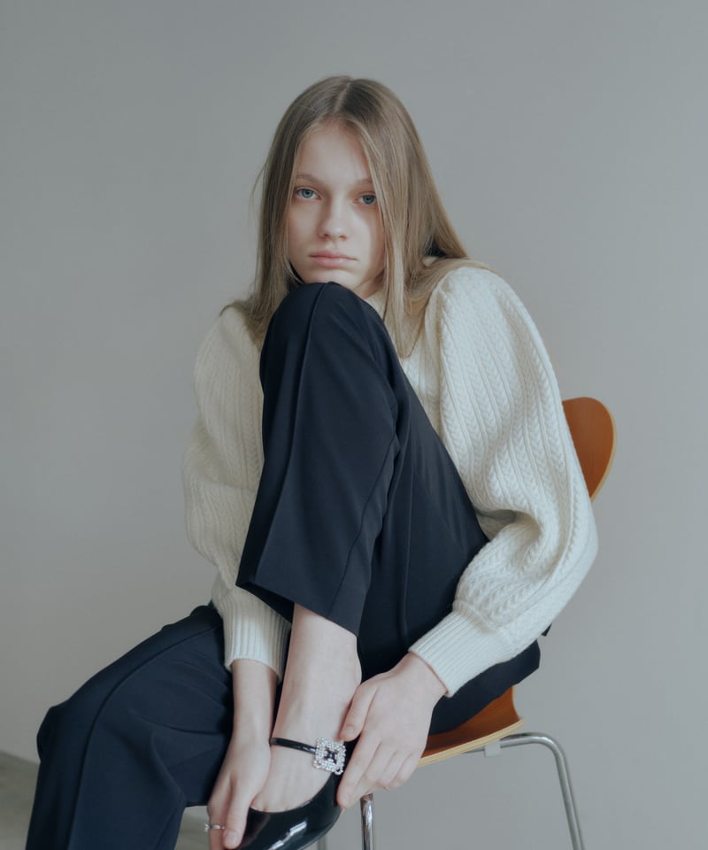 CABLE PUFF KNIT | OHGA