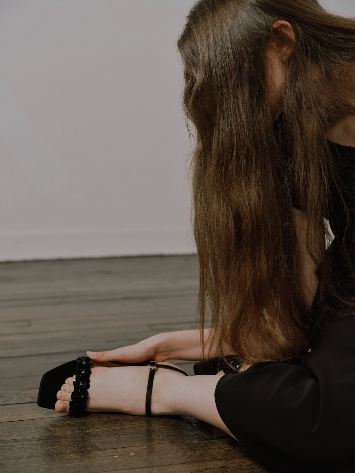 OHGA LINE SANDAL ブラックS LINE SANDAL | OHGA