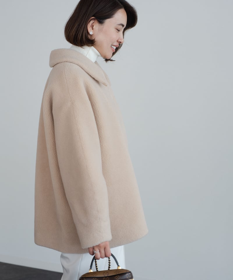 OHGA 大人気‼️ MOUTON COAT ホワイト✨-