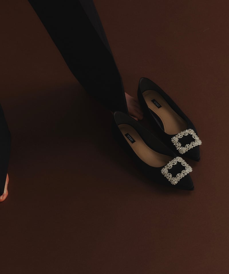 SATIN BIJOU PUMPS | OHGA