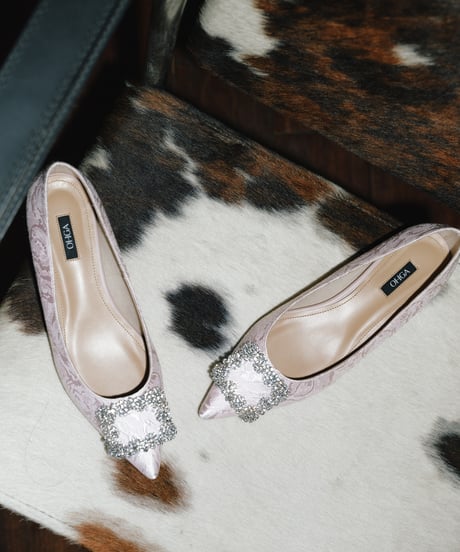 JACQUARD BIJOU PUMPS