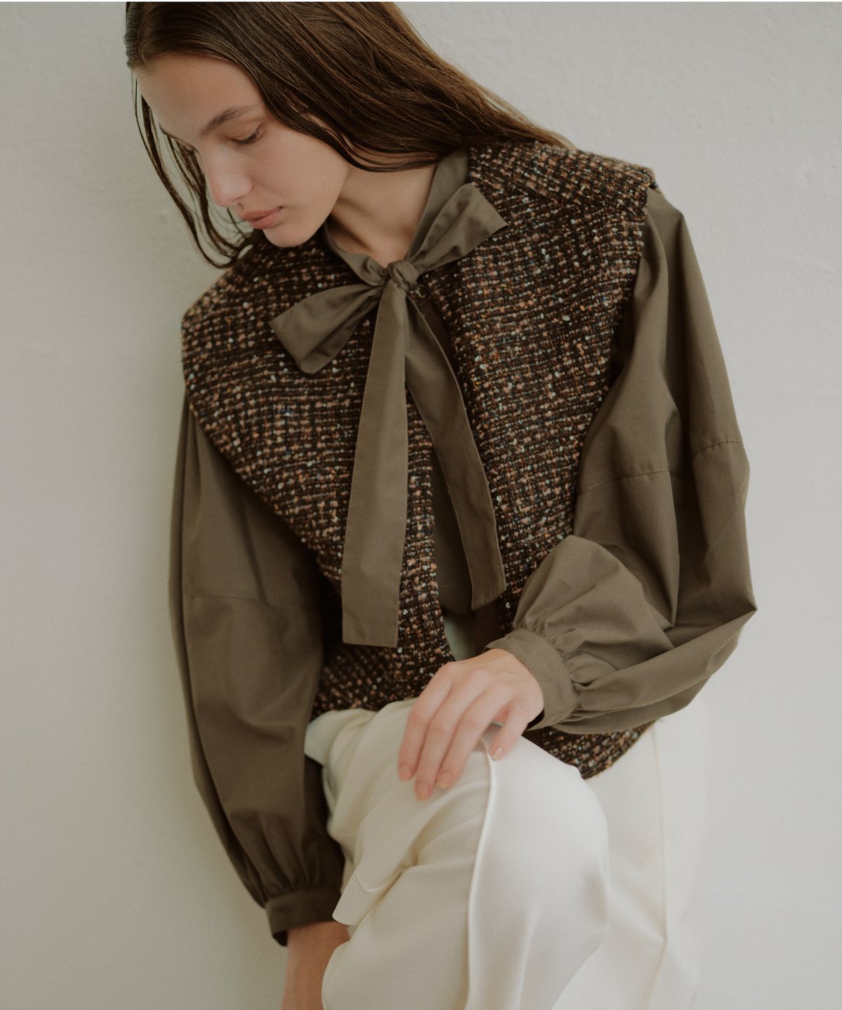 ohga bowtie blouse オーガ　ボウタイブラウス BOWTIE BLOUSE | OHGA