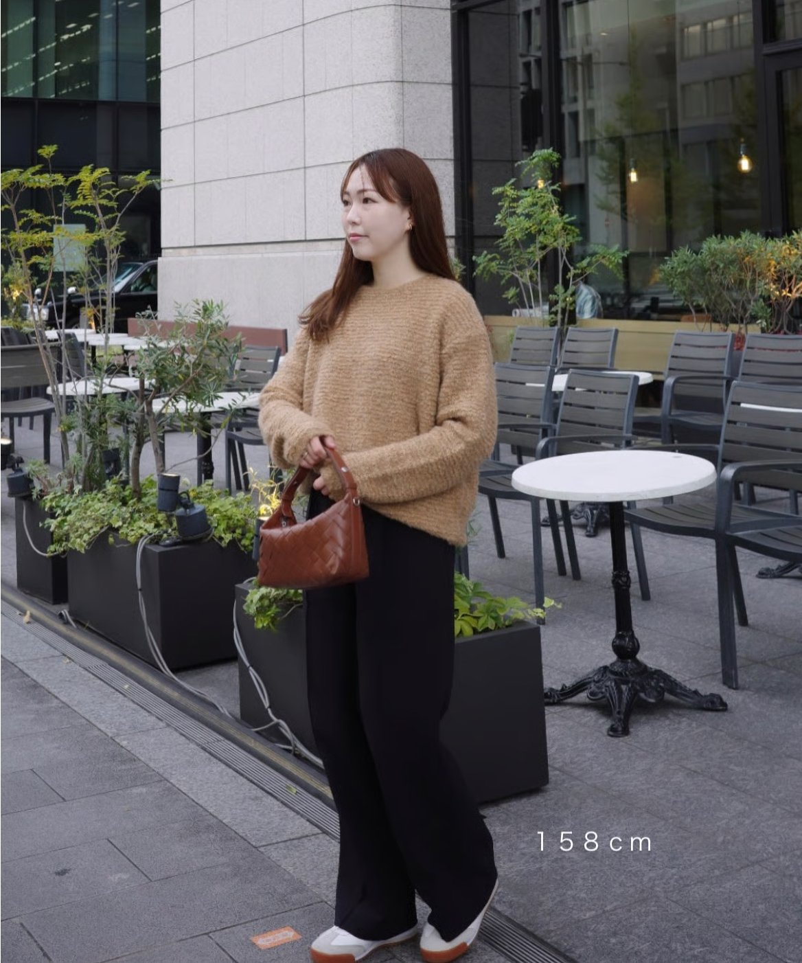 トップス OHGA BICOLOR FRILL KNIT BOUCLE KNIT | OHGA