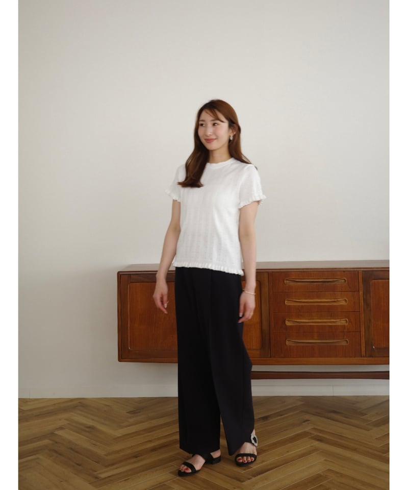Ohga オーガ TAPERED TUCK PANTS TUCK PANTS セミワイドパンツ | OHGA