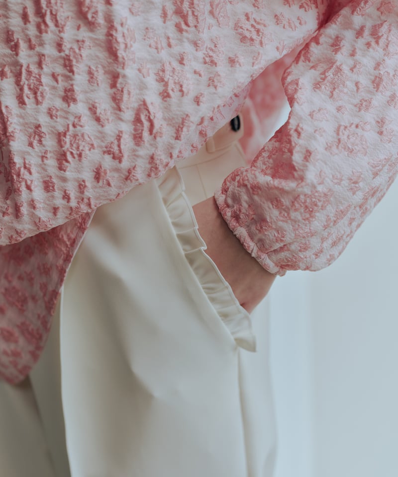 POCKET FRILL テーパードパンツ | OHGA POCKET FRILL テーパードパンツ | OHGA