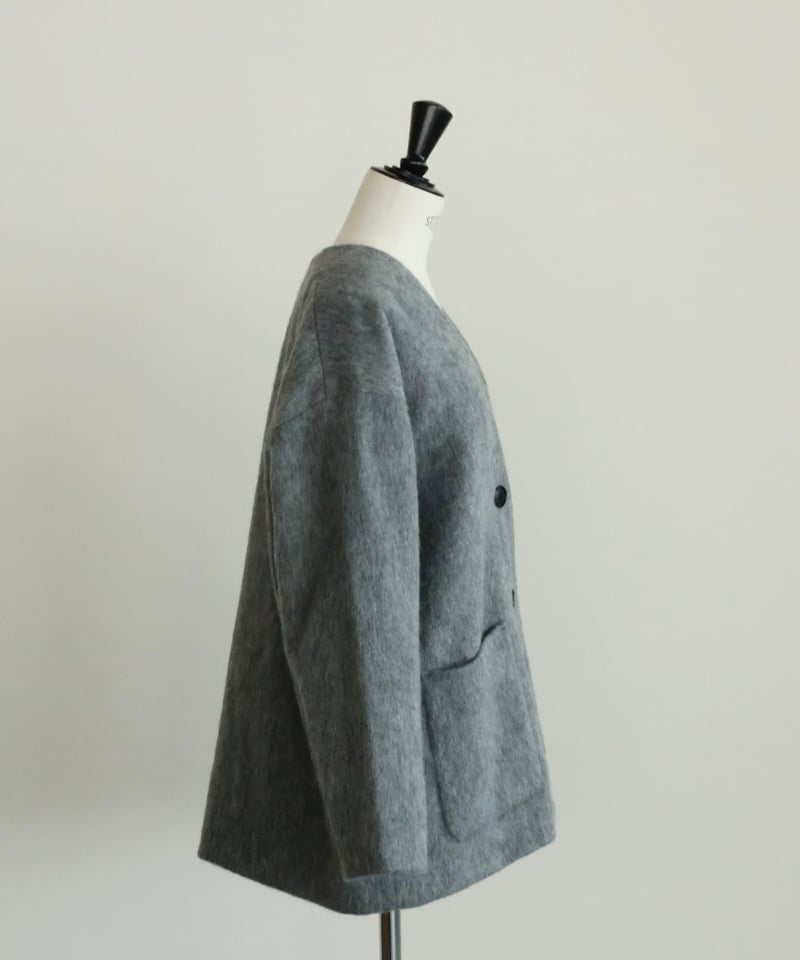 OHGA オーガ SHAGGY CORDIGAN チェックコーディガンソアレXR