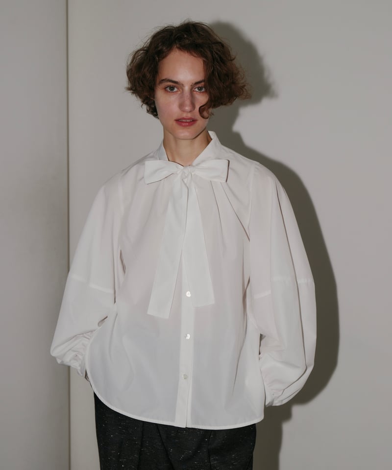 新品　OHGA ボウタイリボンブラウス　シャツ BOWTIE BLOUSE | OHGA