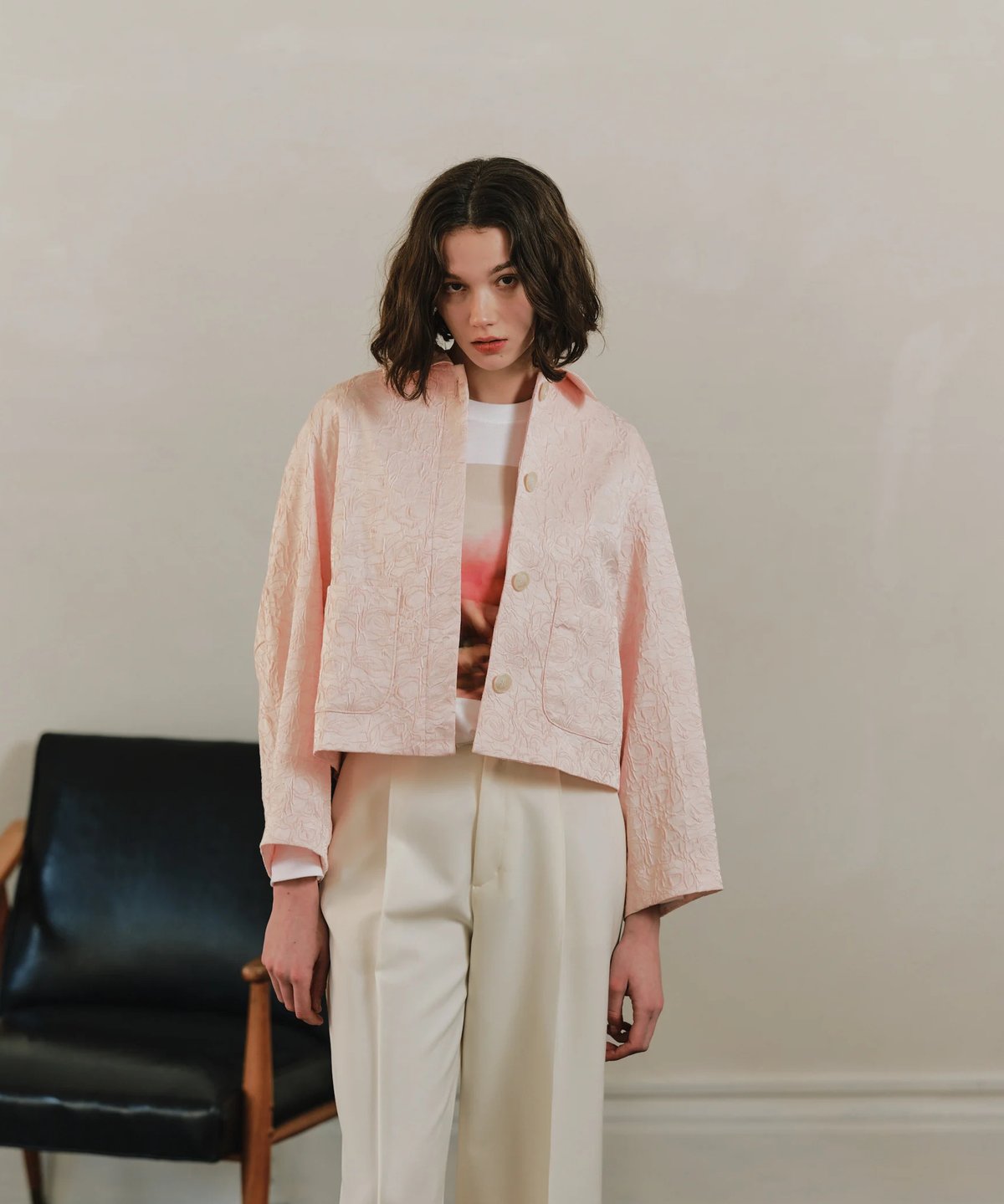 【再値下げ】OHGAフラワージャケットピンク ohga フラワージャケットFLOWER JACKET ピンクSONY【美品