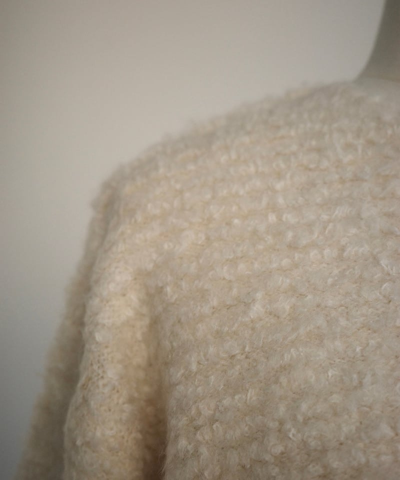 【未使用タグ付】OHGA BOUCLE KNIT クリーム BOUCLE KNIT | OHGA