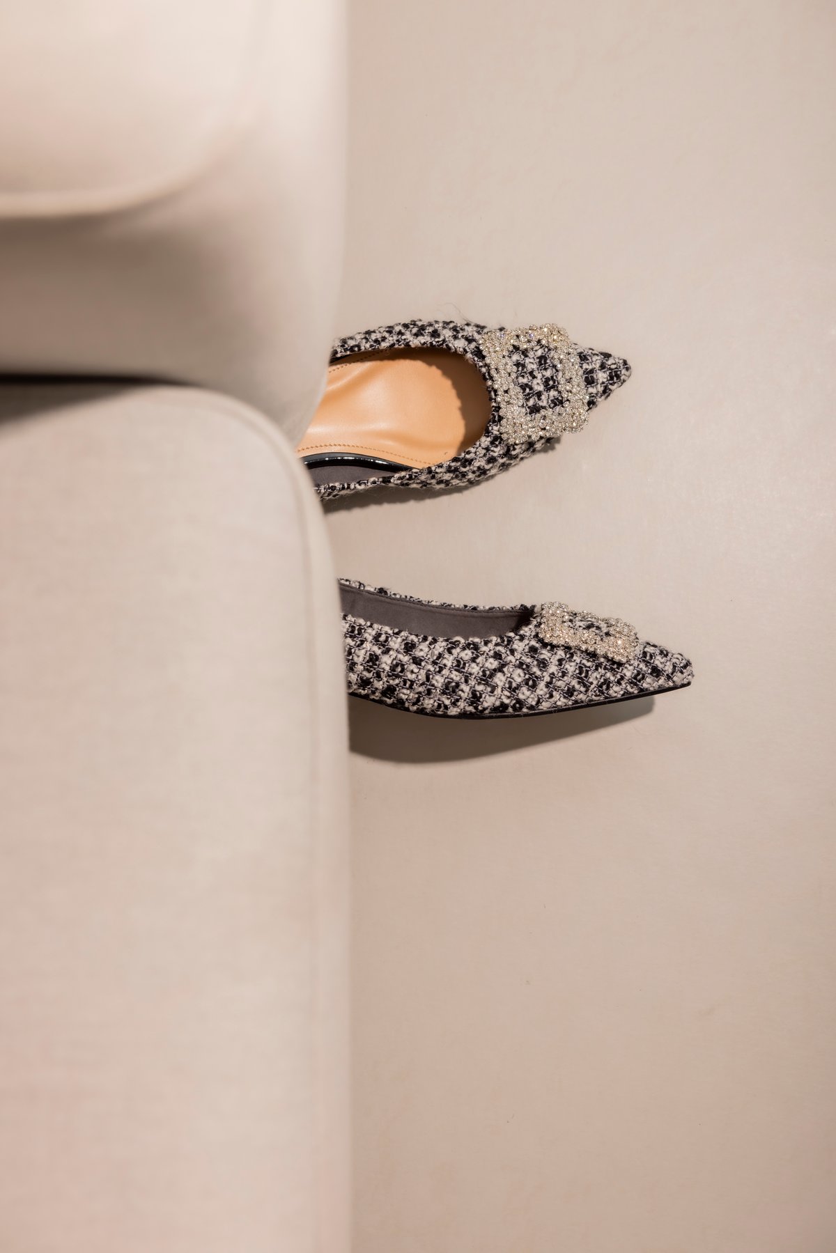 TWEED BIJOU PUMPS | OHGA TWEED BIJOU PUMPS | OHGA