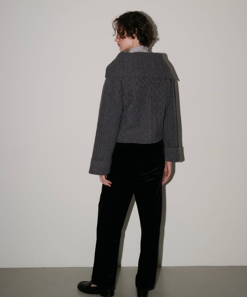 ZIP COLLAR KNIT | OHGA