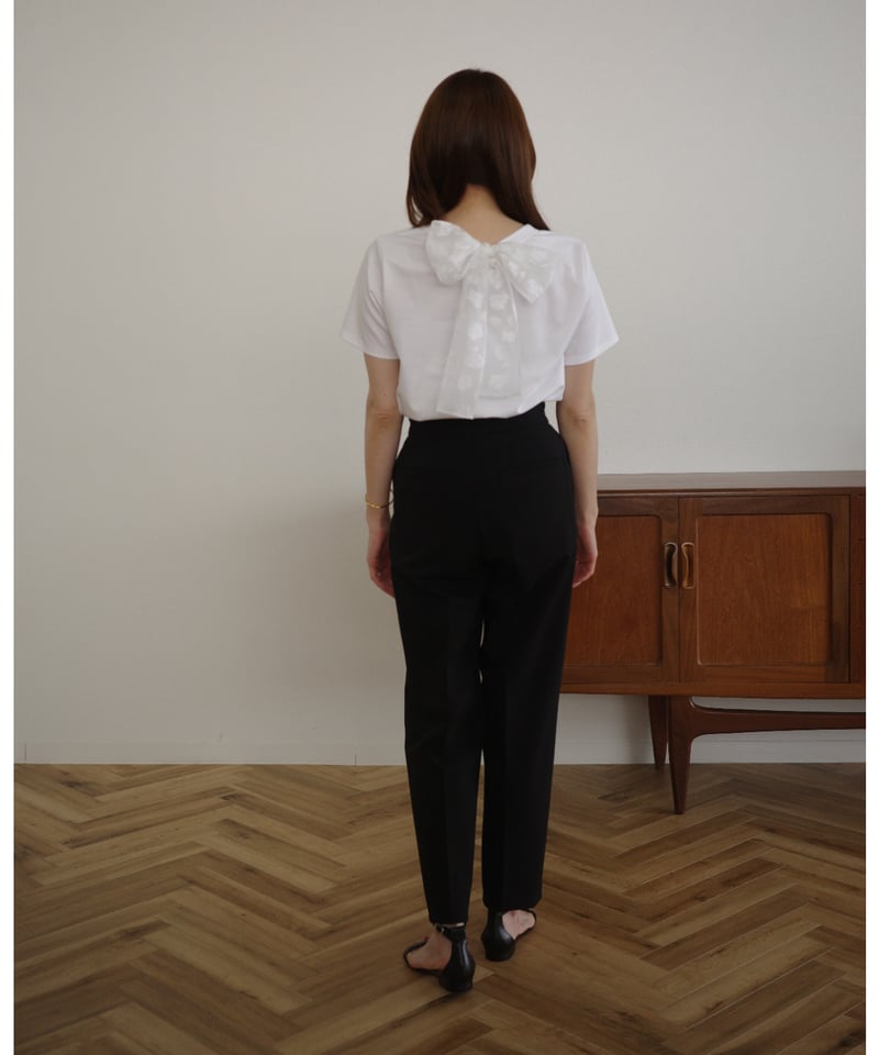 BACK RIBBON T-shirt | OHGA