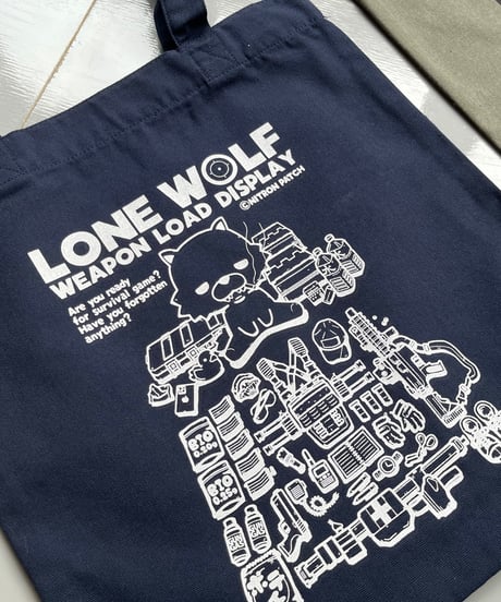 ローンウルフの"Weapon Load Display"トートバッグ