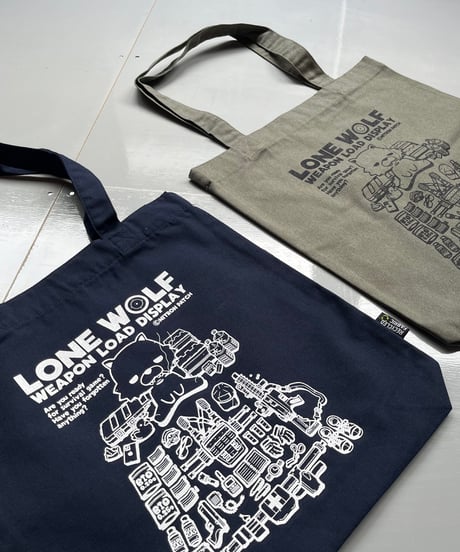 ローンウルフの"Weapon Load Display"トートバッグ