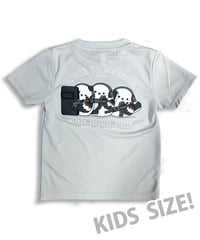 シマエナガ　キッズドライＴシャツ（シルバーグレー）
