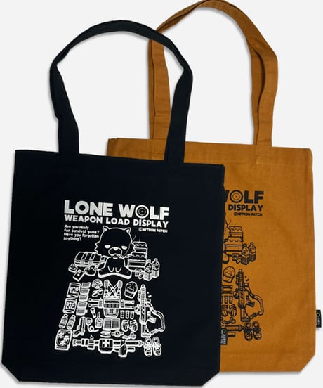 ローンウルフの"Weapon Load Display"トートバッグ