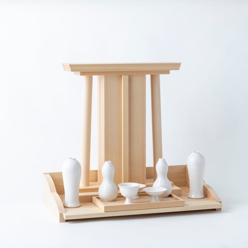 神棚「GIRIDO」棚板：雲形 | たなごころ（ウッドペッカーの神仏具）