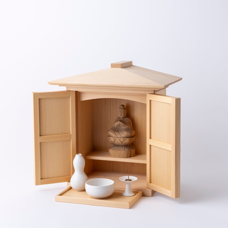 OGAMIDO」寄棟屋根 | たなごころ（ウッドペッカーの神仏具）