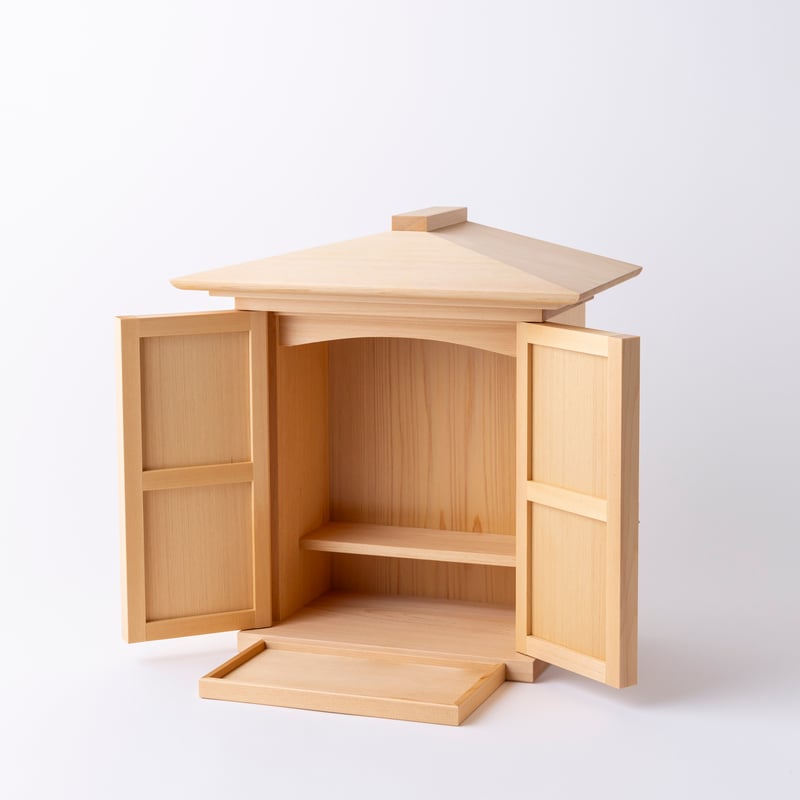 うーたん様……【木製屋根〈改〉】オーダー製作専用 OGAMIDO」寄棟屋根 | たなごころ（ウッドペッカーの神仏具）
