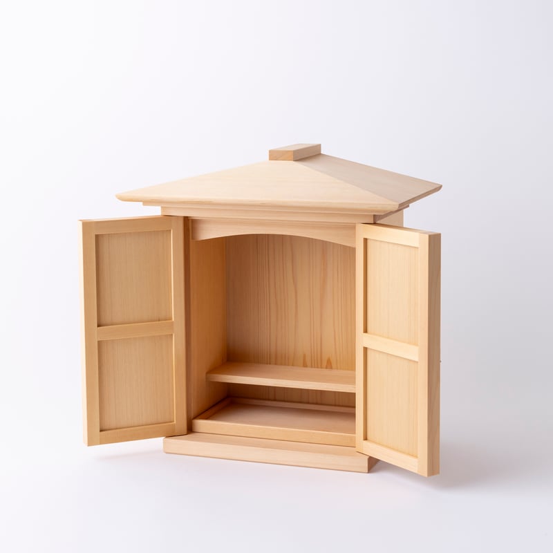 OGAMIDO」寄棟屋根 | たなごころ（ウッドペッカーの神仏具）