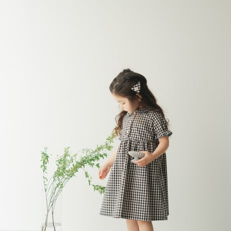 Dorothy dress / Letter check - Shadow