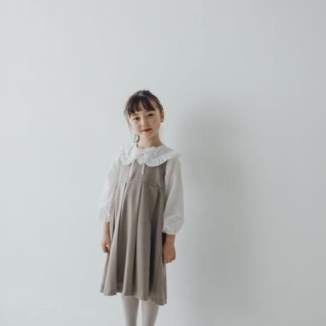 Ribbon blouse / white