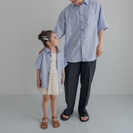 Mens Summer shirt / Powder blue