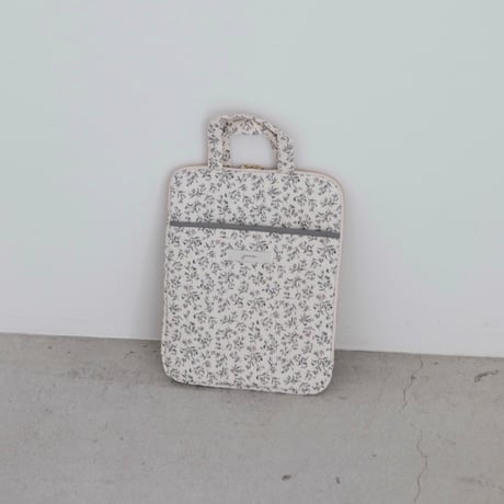 Tablet case / cream flower