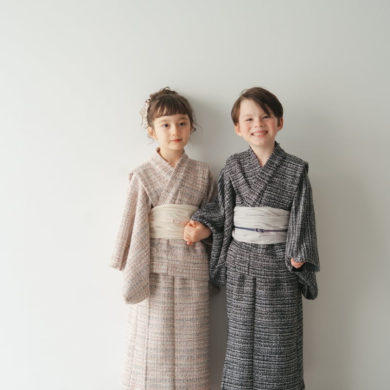 Yukata / Summer tweed - Black | june -little cl