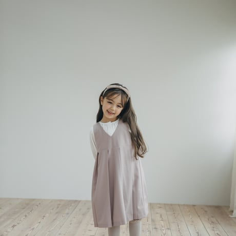 kids Wide jumper skirt / pink