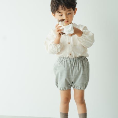 Pumpkin pants (normal) / Quiet gray check