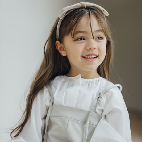 Ribbon head band / milk tea