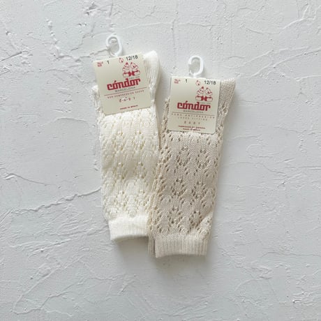 condor / Perle geometric openwork knee socks 2507-2