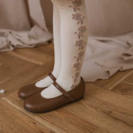Collegien / Anthéa - Jacquard Flower Pointelle Tights