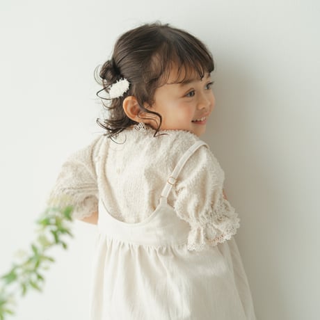 Balloon blouse / Powder petal
