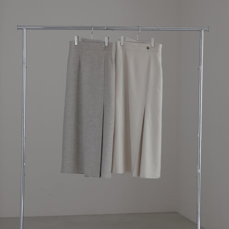 ladies Grace straight skirt / grey tweed