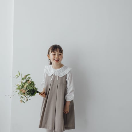 kids Wide jumper skirt / beige
