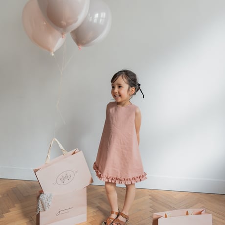 Cloudy dress / coral