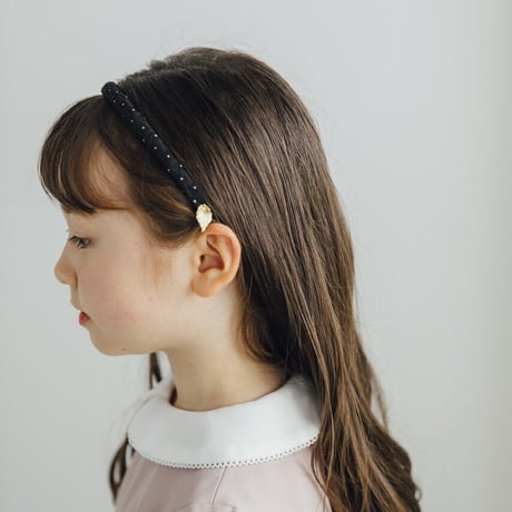 Leaf head band / black