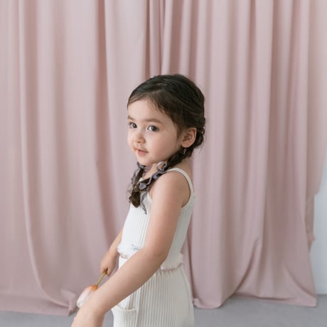 Rib mellow camisole / milk
