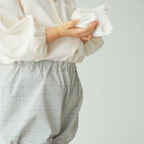 Pumpkin pants (normal) / Quiet gray check