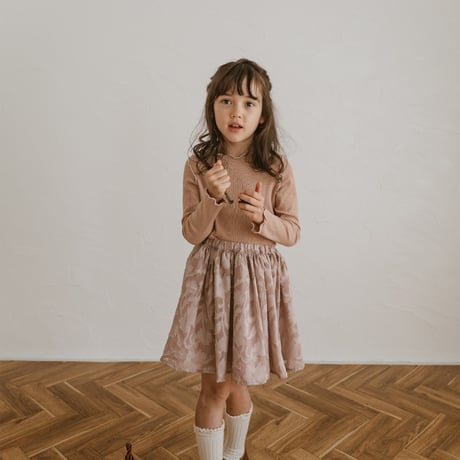 kids Gather skirt / dusty pink flower