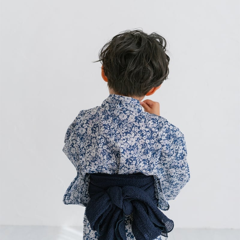 HANA × june little closet 浴衣 Sサイズ Yukata / midnight navy | june -little closet-