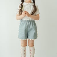 Tuille short pants / Light denim