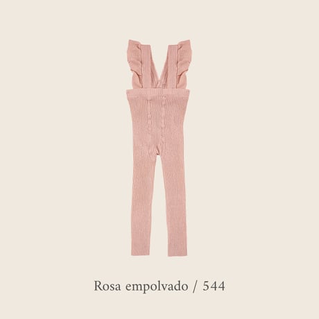 condor / Warm cotton leggings with flounced suspenders
