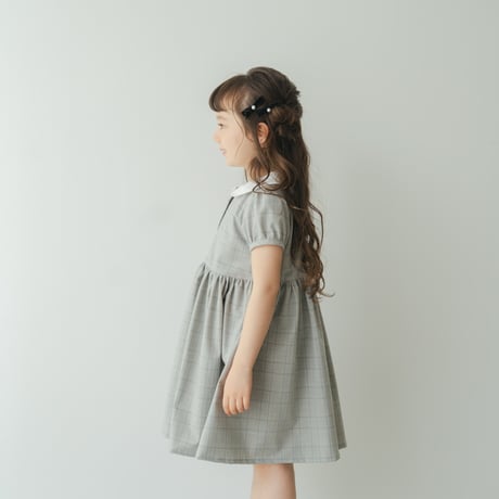 Emily dress / Quiet gray check