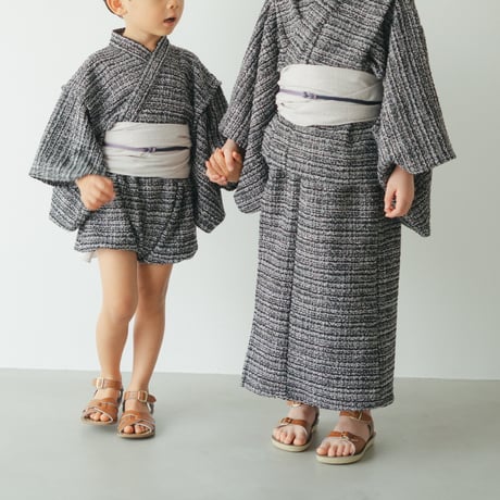 Yukata / Summer tweed - Black