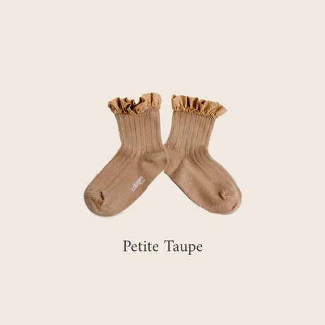 Collegien / Brigitte - Gingham Ruffle Ribbed Ankle Socks